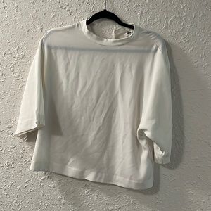 Uniqlo flowy white top